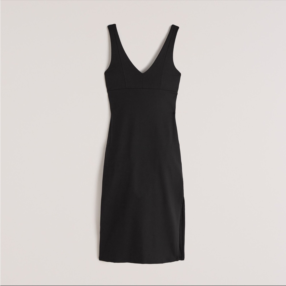 Abercrombie Black Bodycon Midi Dress, size XS